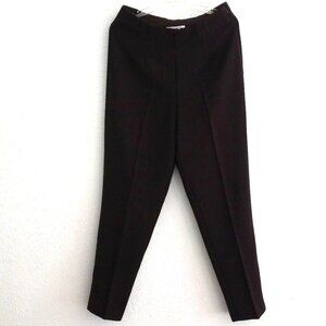 Cervelle, dark purple long pants, zipper on side